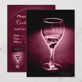 WEINcocktail-Party Einladung (Vorne/Hinten)