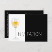 Weincocktail Party Einladung Vip Einladung (Vorne/Hinten)