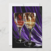 Weincocktail-Party Einladungen (Rückseite)