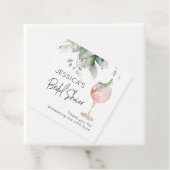 Weincocktail Rosa Brautparty Geschenkanhänger (Beispiel)