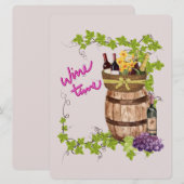 WEINDESIGNQUOTEN FEIERTAGSKARTE (Vorne/Hinten)
