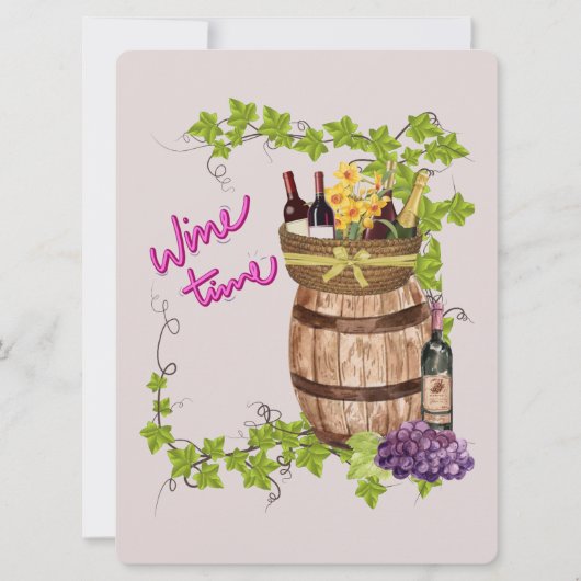 WEINDESIGNQUOTEN FEIERTAGSKARTE (Vorderseite)