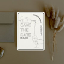 Weindoodle Hochzeit retten das Datum