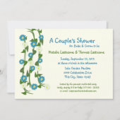 Weindusche Blume Einladung (Vorderseite)