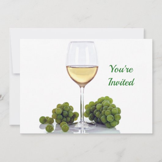 Weindusche Einladung (Vorderseite)