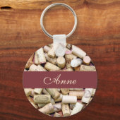 Weine Corks Custom Schlüsselanhänger (Vorderseite)