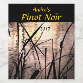 Weine der Sunset Pond Weinetikett (Einzelnes Label)