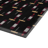 Weine Flasche Korkschnecke Muster Schneidplatte Schneidebrett (Ecke)