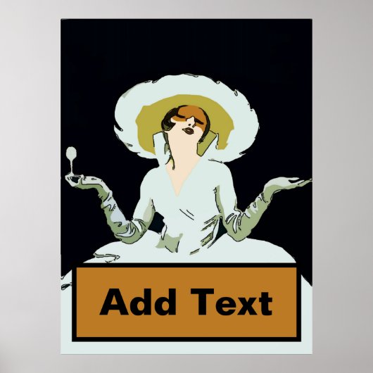 Weine Frau und hier Text hinzufügen Poster (Vorne)