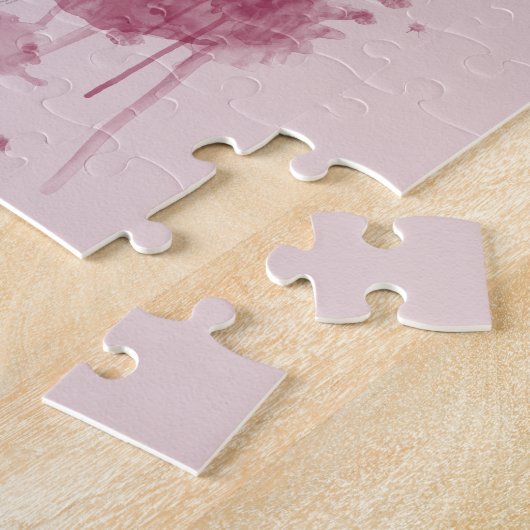 Weine im Glas Surreal zeichnend Kunst Puzzle (Seite)