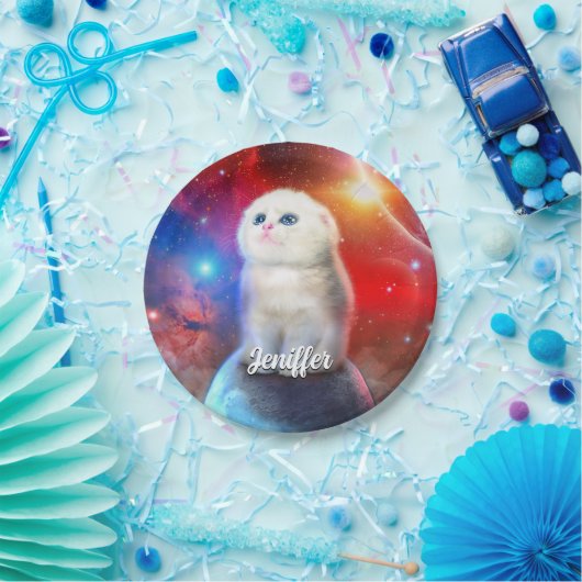 Weine im Weltraum Pappteller (Party)