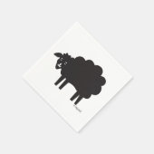 Weine Land Schwarze Schafe Serviette (Ecke)