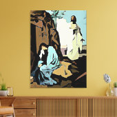 Weine Maria nicht, sein Grab ist leer! Leinwanddruck (Insitu (Wohnzimmer))