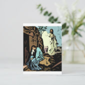 Weine nicht, das Grab ist leer Postkarte (Stehend Vorderseite)