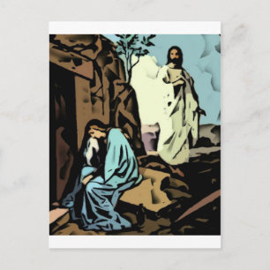 Weine nicht, das Grab ist leer Postkarte