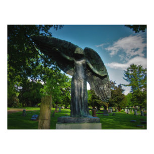 "Weine nicht für mich, denn ich bin frei." Fotodruck