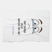 Weine nicht über verschüttet! Was auch immer das w Geschirrtuch (Horizontal)