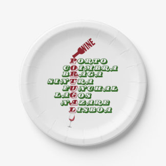 Weine Portugals Weine Pappteller