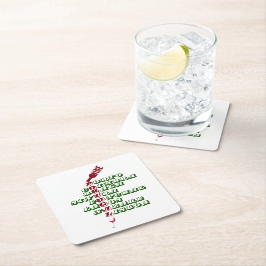 Weine Portugals Weinpapier Untersetzer (Vor Ort)