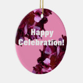 Weine Rote Rosen Custom Circle Ornament (Rechts)