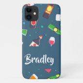 Weine und Blasen auf blau Case-Mate iPhone Hülle (Rückseite)