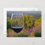 Weine und Lavendel Postkarte (Vorne/Hinten)