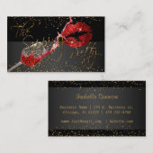 Weine und Lippen Visitenkarte (Vorne/Hinten)