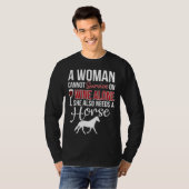 Weine und Pferde T-Shirt (Vorne ganz)