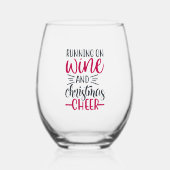 Weine und Weihnachtsgeschenk Weinglas Ohne Stiel (Vorderseite)