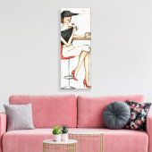 Weine und Weinglas Leinwanddruck (Insitu (Wohnzimmer))