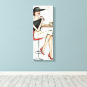 Weine und Weinglas Leinwanddruck (Insitu (Holzboden))