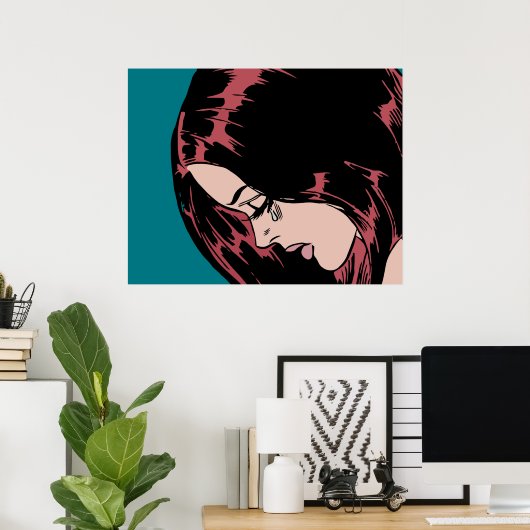 Weine (Vintage Comic) Poster (Heimbüro)