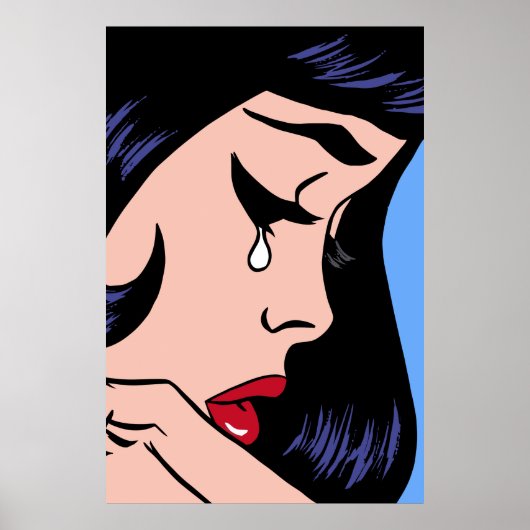 Weine (Vintage Comic) Poster (Vorne)