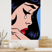 Weine (Vintage Comic) Poster (Küche)