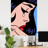 Weine (Vintage Comic) Poster (Heimbüro)