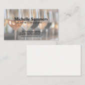 Weine Wählen Sie für den Geschmack am Bar Visitenkarte (Vorne/Hinten)