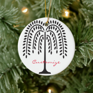 Weine Willow Silhouette Thunder_Cove Keramik Ornament