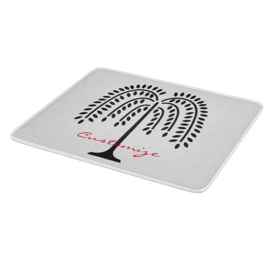 Weine Willow Silhouette Thunder_Cove Schneidebrett (Ecke)