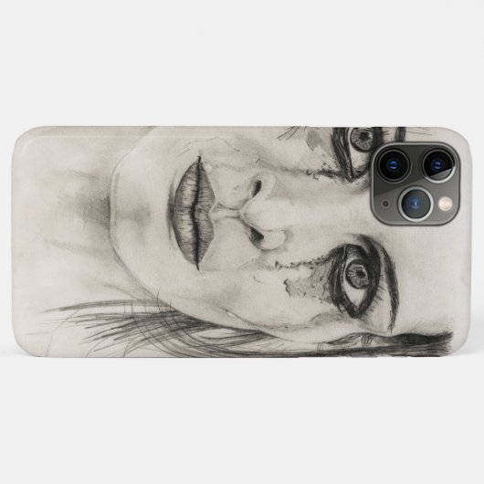 Weine - Zeichnend in Bleistift Case-Mate iPhone Hülle (Rückseite (Horizontal))