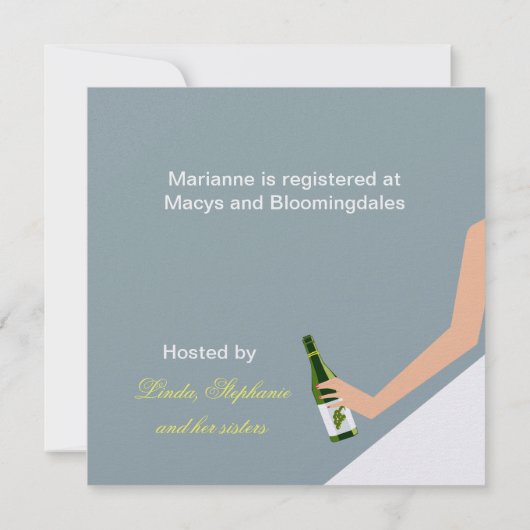 Weineinladung Einladung (Rückseite)