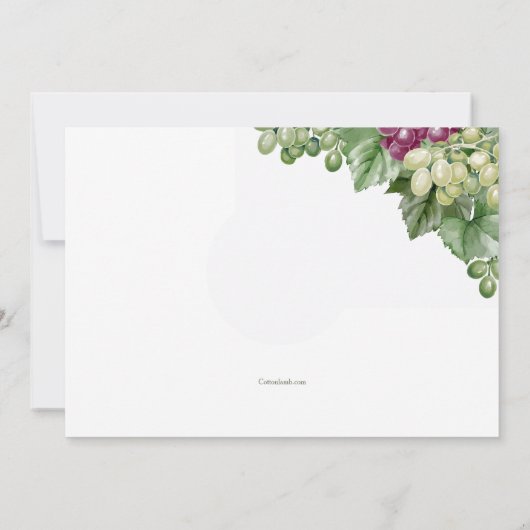 Weineinladung Einladung (Rückseite)