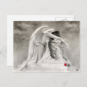 Weinen Angel Postkarte (Vorne/Hinten)