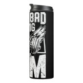 Weinen auf der Gym-Grafik Thermosbecher (Nach rechts gedreht)