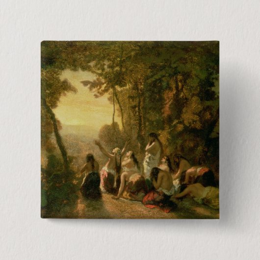 Weinen der Tochter von Jephthah, 1846 Button (Vorderseite)