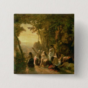 Weinen der Tochter von Jephthah, 1846 Button
