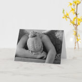 Weinen-Engel Karte (Gelbe Blume)