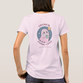 Weinen in kosmischer Stille – Süßer existentieller T-Shirt
