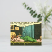 Weinen in meinem Schlafzimmer Postkarte (Stehend Vorderseite)