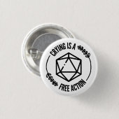 Weinen ist ein Button für freie Aktion (Vorne & Hinten)