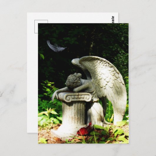 Weinen Postkarte (Vorne/Hinten)